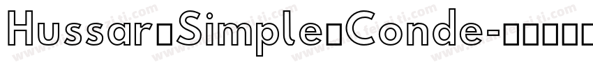 Hussar Simple Conde字体转换